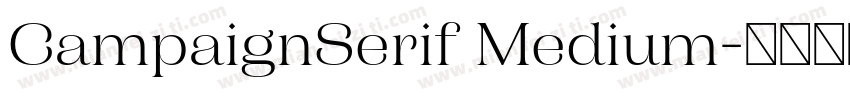 CampaignSerif Medium字体转换